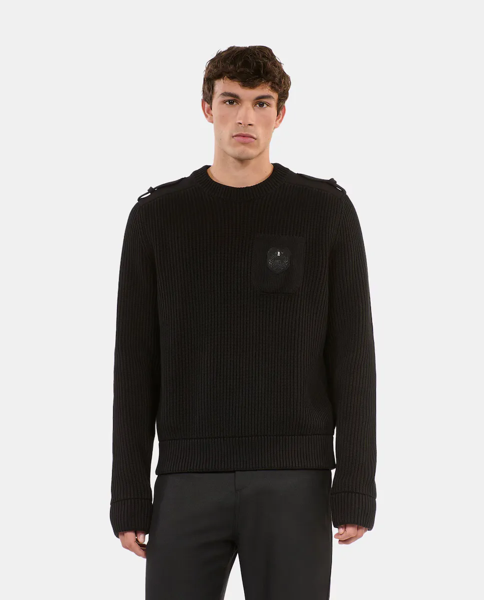 

Мужской хлопковый свитер The Kooples, чёрный