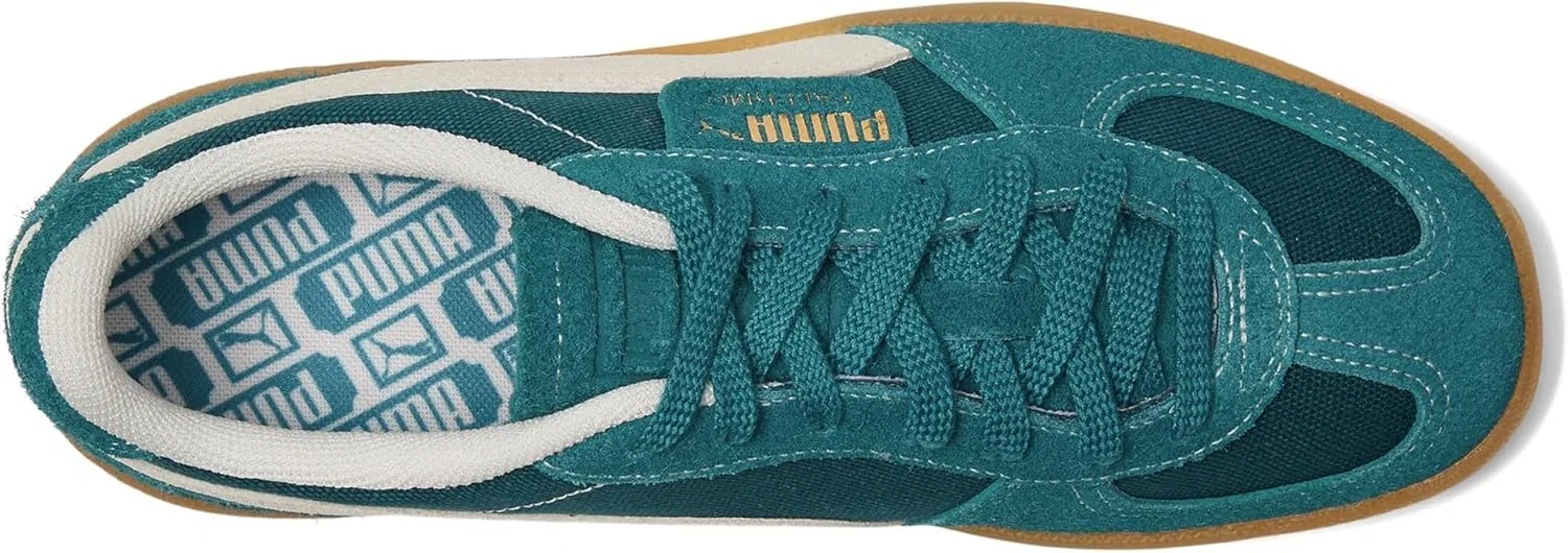 Кроссовки мужские Puma Palermo, кожа, цвет Cold Green/Frosted Ivory — фото 2