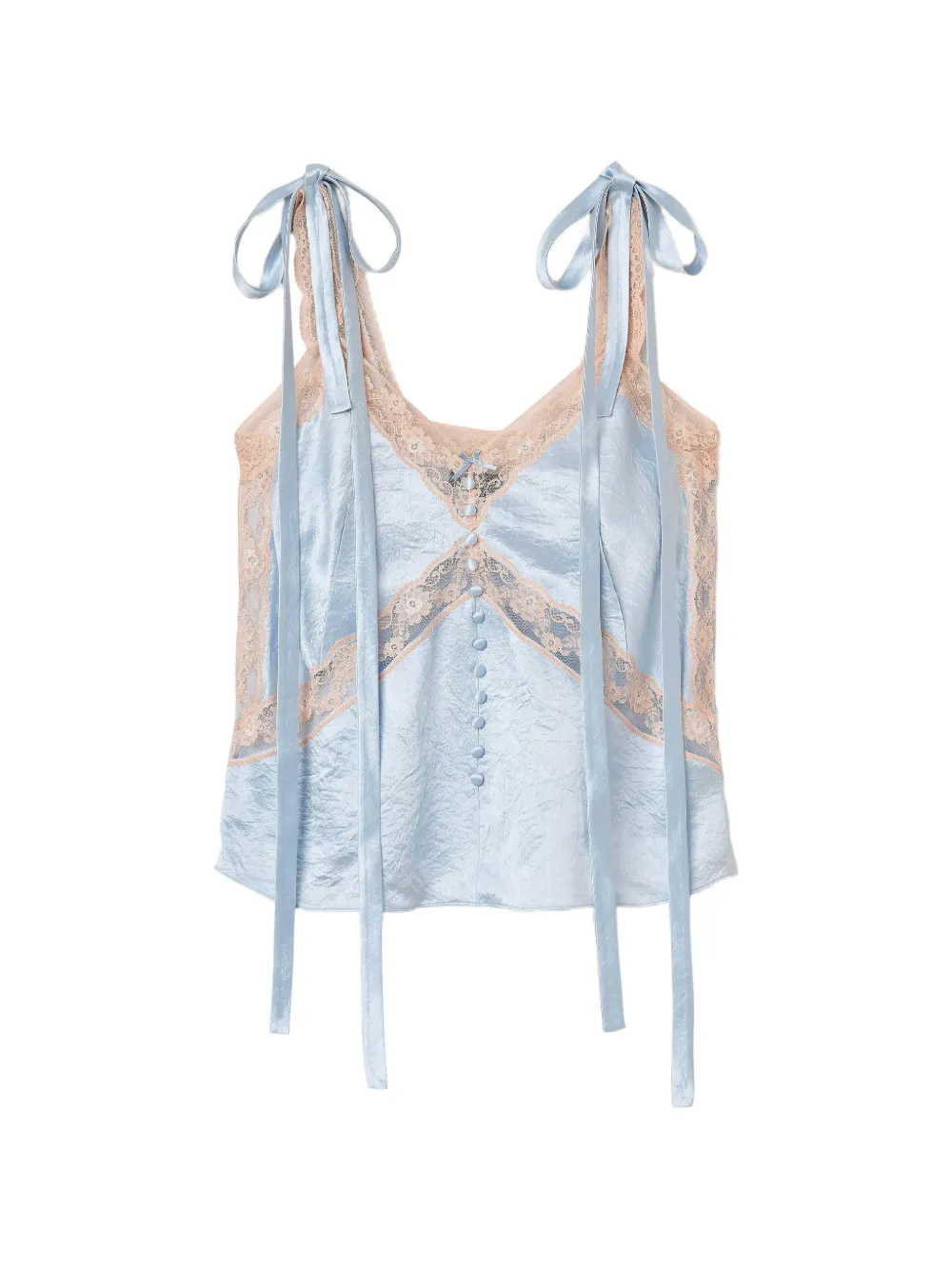 

Топ с кружевной отделкой Marc Jacobs, синий