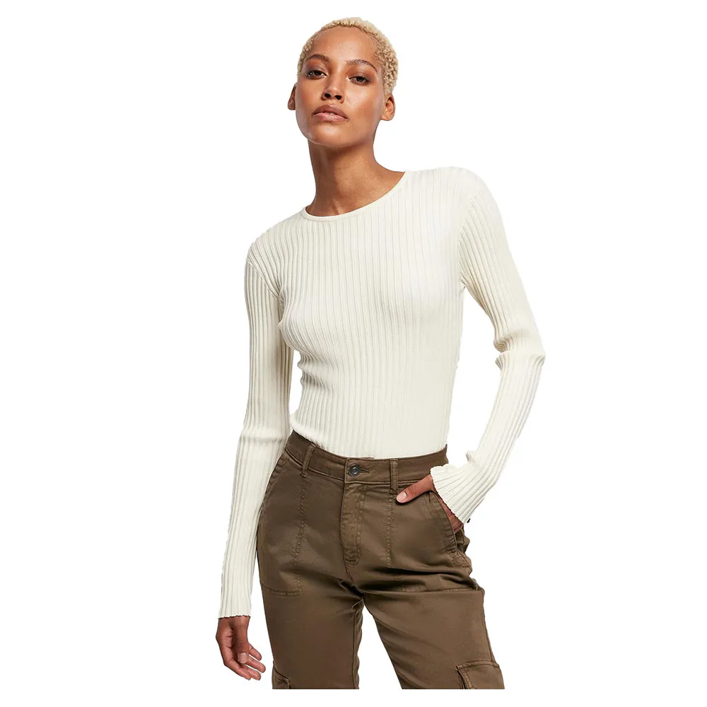 

Лонгслив Urban Classics Rib Knit, белый