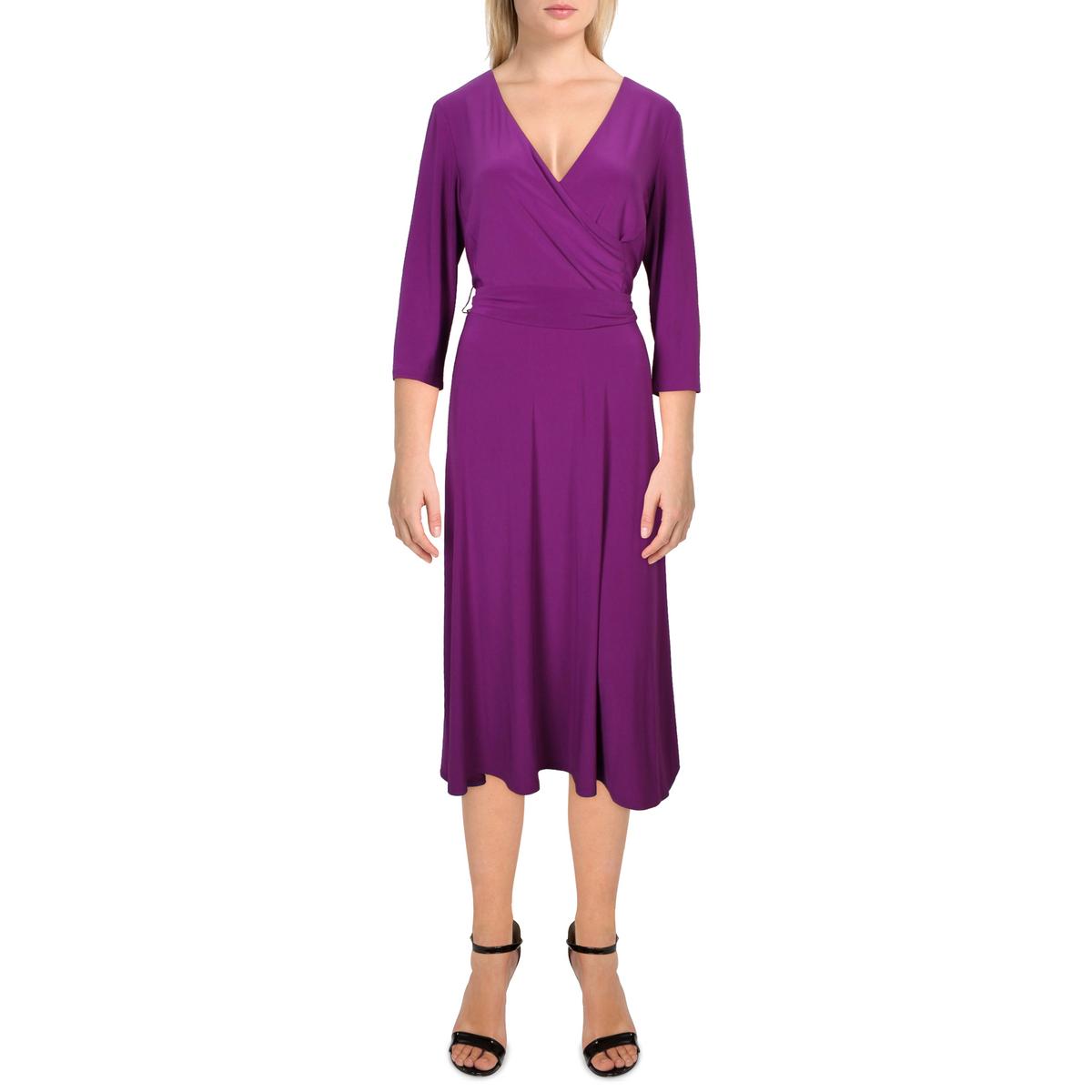 

Женское платье-футляр из полиэстера с эффектом сюрплайза Lauren Ralph Lauren, цвет purple agate