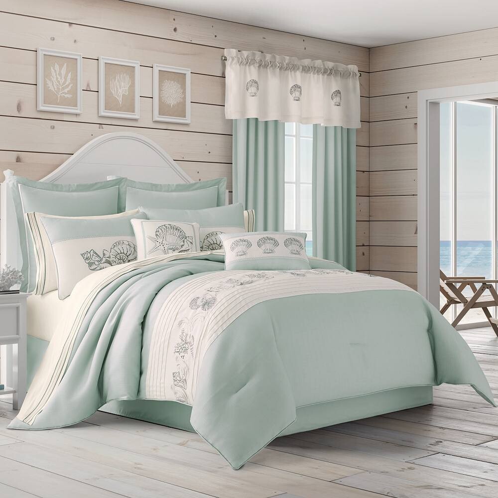 

Комплект одеял Royal Court Water's Edge Aqua из 4 предметов, синий