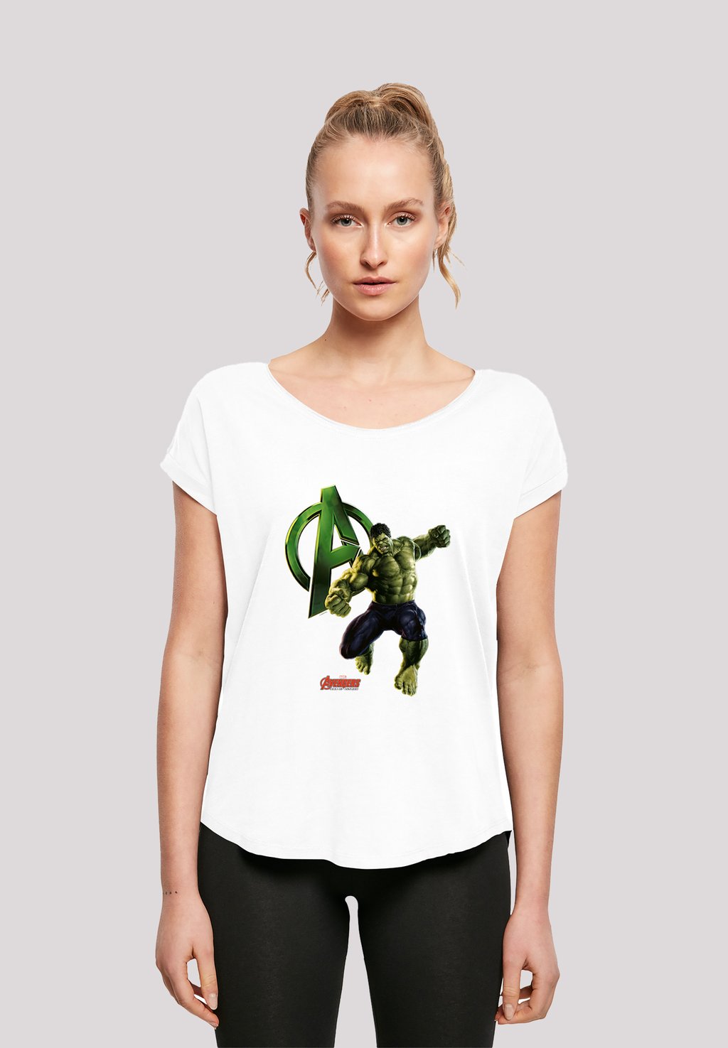 

Футболка с принтом MARVEL AVENGERS AGE OF ULTRON INCREDIBLE HULK F4NT4STIC, белый