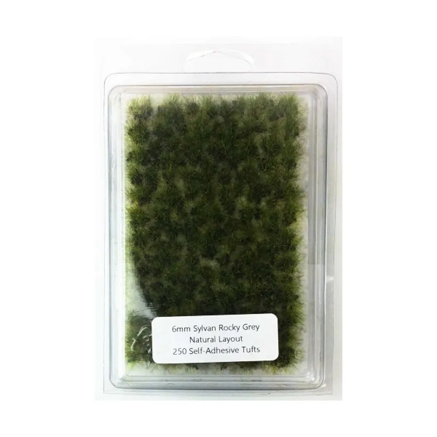 

Sylvan Rocky Grey — естественная планировка, Standard Self-Adhesive Tufts (6mm)