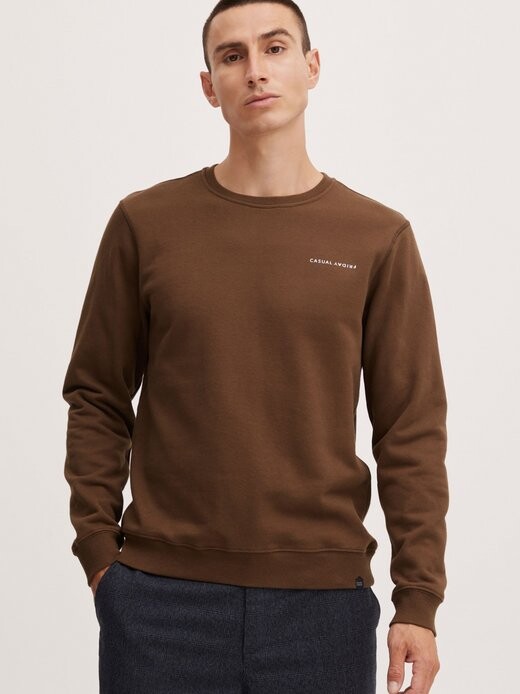 

Свитер с круглым вырезом cfseverin Casual Friday, коричневый