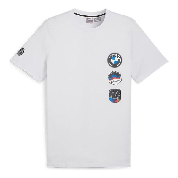 

Футболка bmw motorsport garage t-shirt 'silver mist' Puma, серебряный