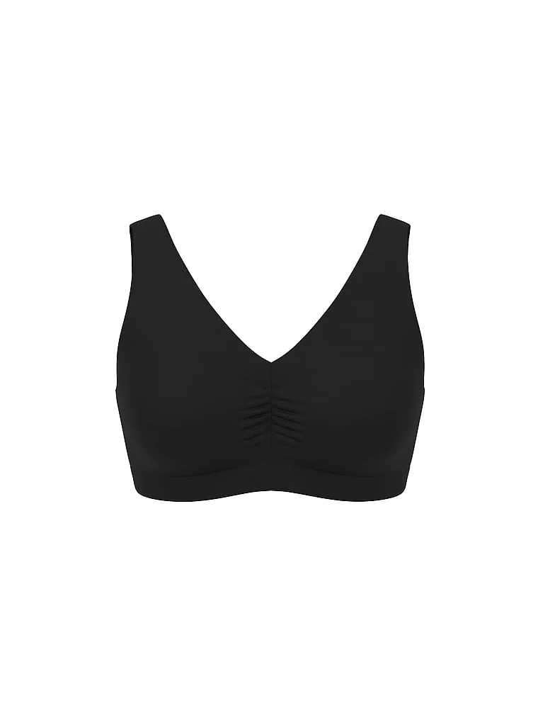 Бесшовный бюстгальтер с глубоким вырезом для кормления Victoria'S Secret Bare, Smooth Black — фото 3
