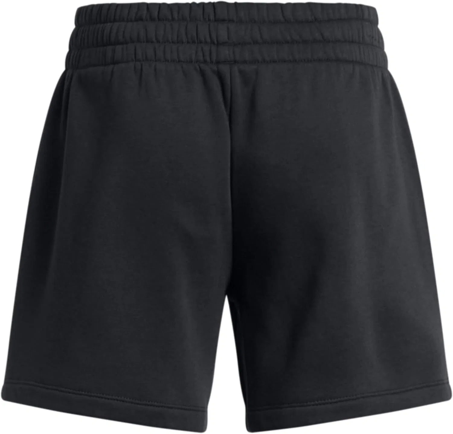 Детские флисовые шорты Under Armour Rival, длина 5 дюймов, (001) Black//White — фото 2