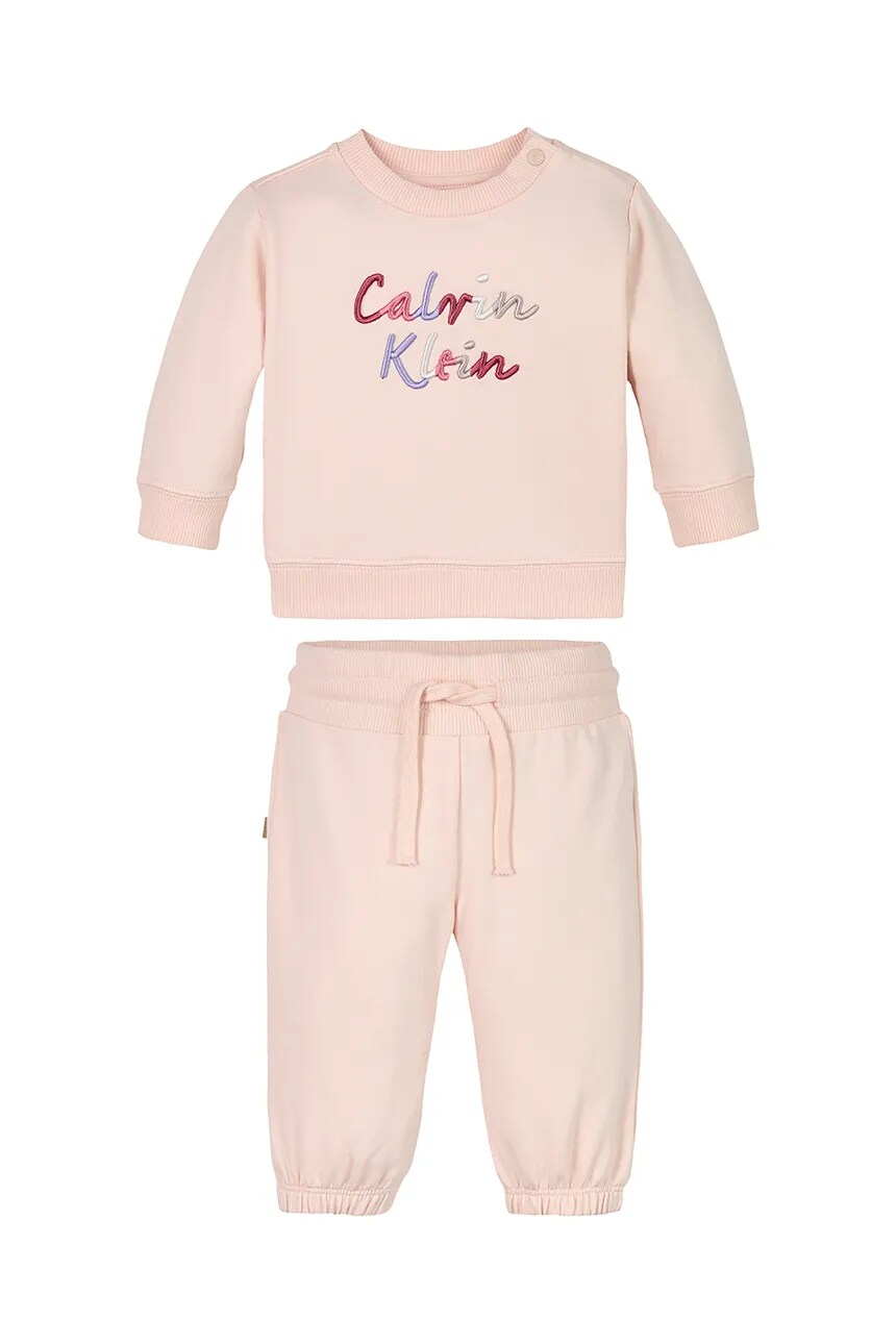 

Детский спортивный костюм Calvin Klein Jeans, розовый
