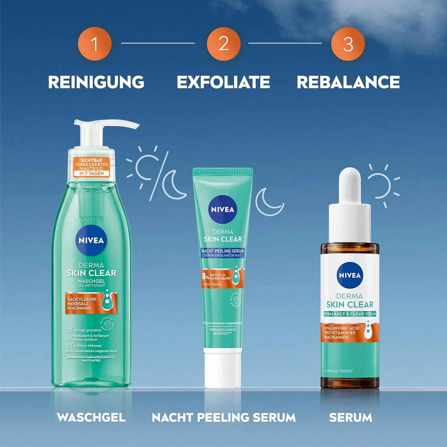 Набор для ухода за кожей «Derma Skin Clear Routine Set» от Nivea Nivea — фото 2