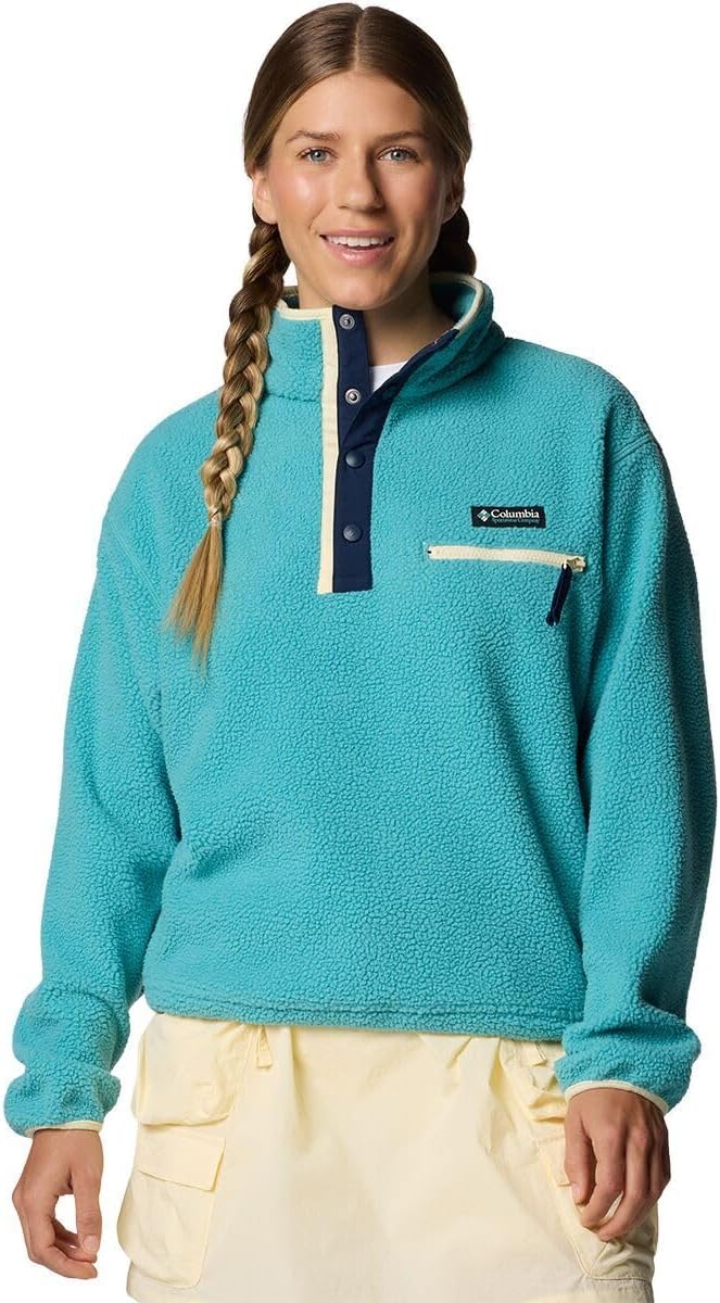 

Женская флисовая кофта Columbia Helvetia II с укороченным жакетом на застежке, Teal