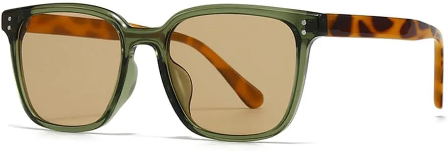 

Солнцезащитные очки UV400 с градиентной расцветкой и заклепками, подходят для женщин и мужчин, для бега и занятий спортом на открытом воздухе UYPTK, Green Leopard Tea