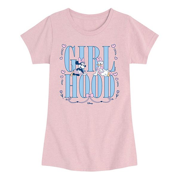 

Футболка с принтом Minnie & Daisy для девочек 7-16 лет Disney, Heather Pink