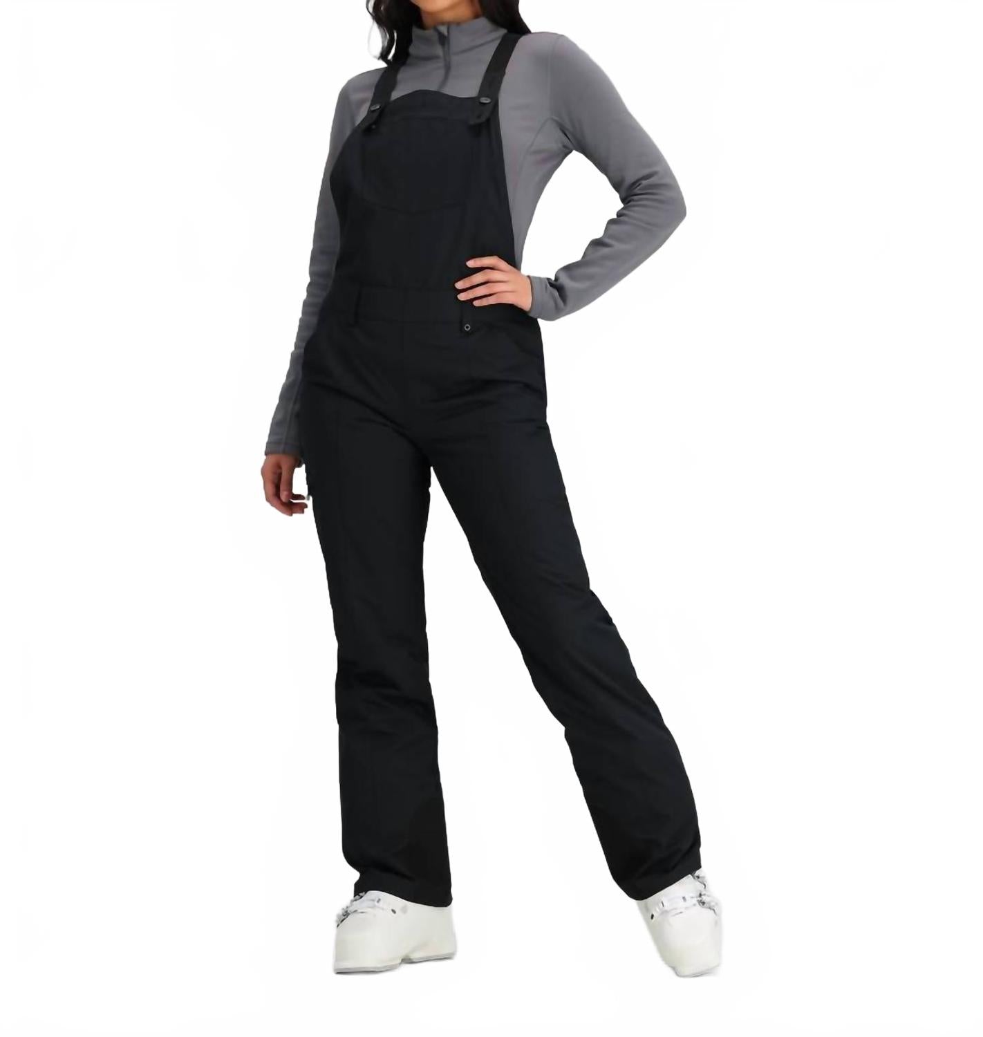 

Мальта термо брюки комбинезон в черном Obermeyer