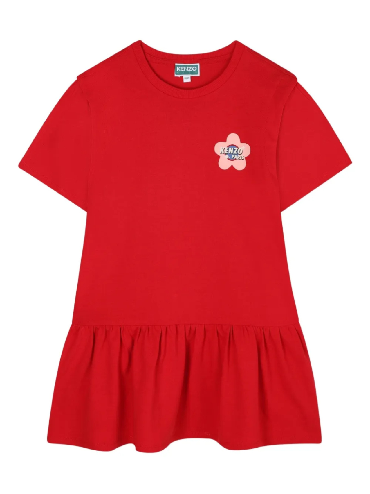 

Kenzo Kids платье-футболка с логотипом, красный