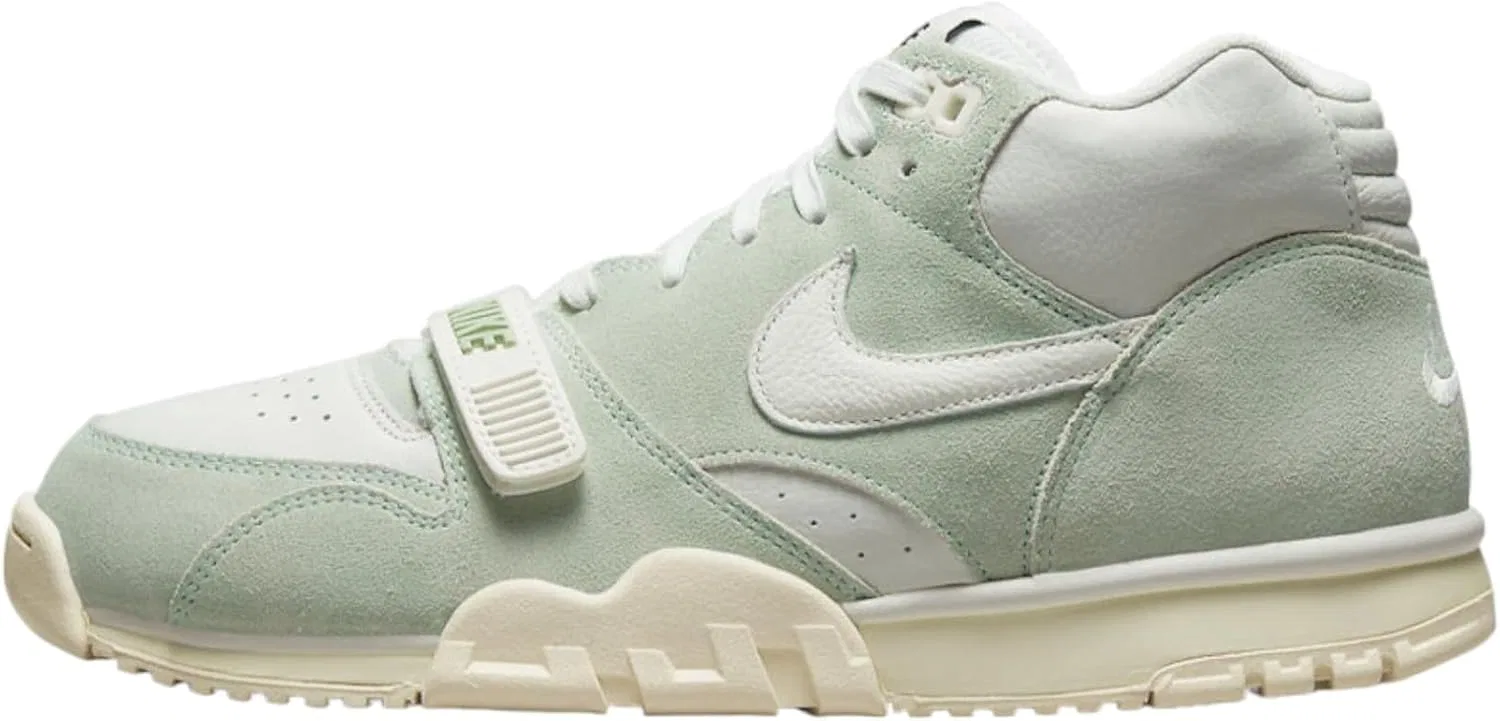 Мужские баскетбольные кроссовки Nike Air Trainer 1, белый/черный-средне-серый, размер 41 EU, белый, черный, средне-серый, размер 43 EU