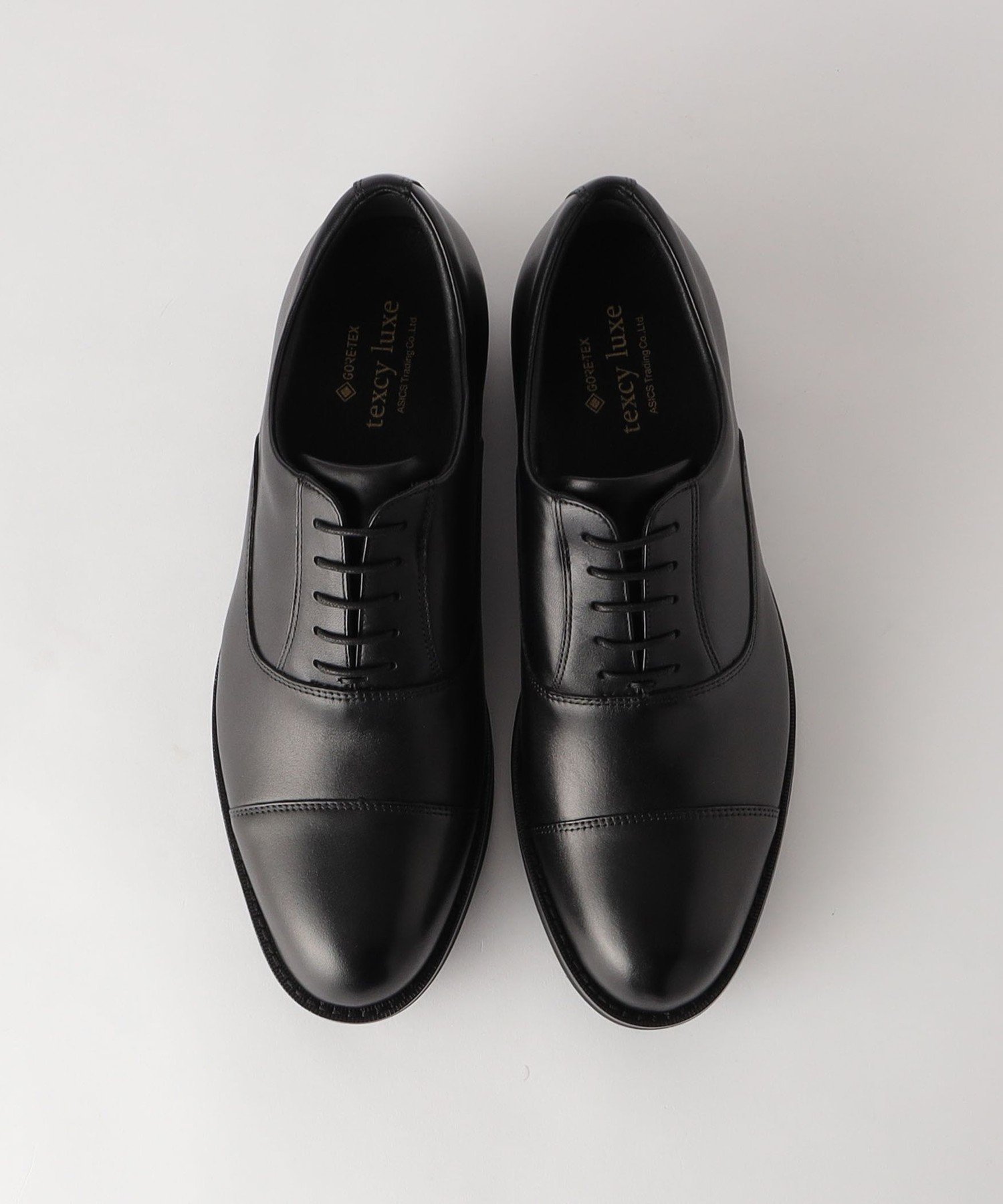 Туфли с прямым носком из материала GORE-TEX UNITED ARROWS green label relaxing, BLACK — фото 3