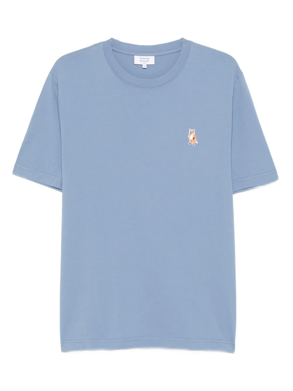 

Футболка с вышивкой Standing Fox Maison Kitsuné, синий