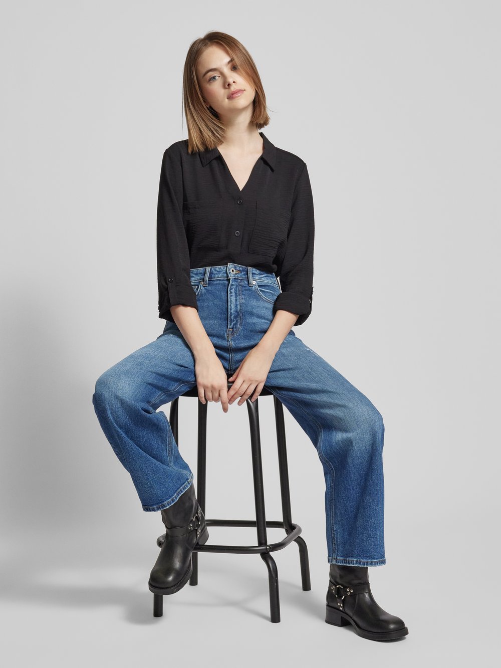 

Джинсы с 5-карманным дизайном Pepe Jeans, темно-синий