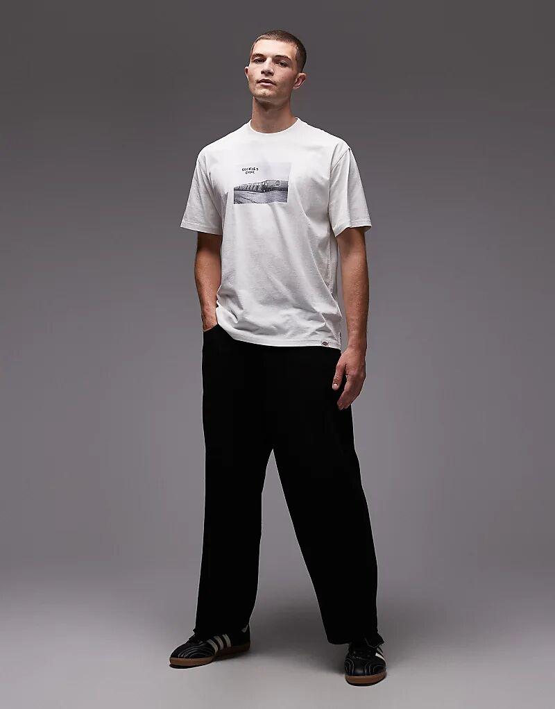 

Футболка Dickies Sevier с фотопринтом спереди в оттенке белого цвета