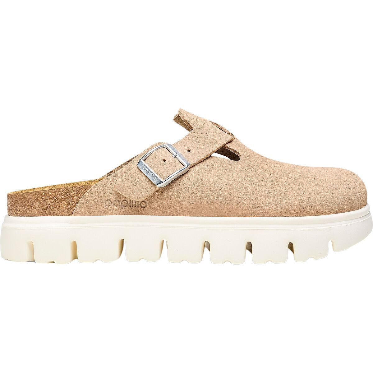 Бостон массивный узкий клог Birkenstock, цвет warm sand suede