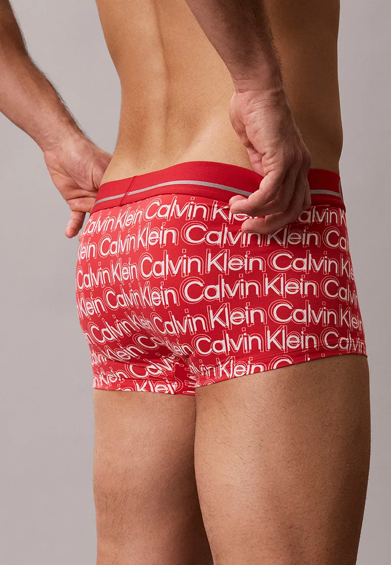 Трусы, низкая посадка, микрофибра, Calvin Klein, красный — фото 3