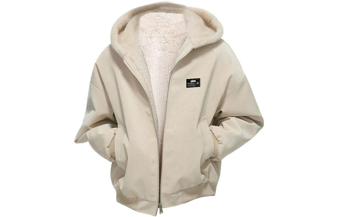 

Пуховик Unisex Hooded Thickened ZIAREL, оранжевый[removable logo]