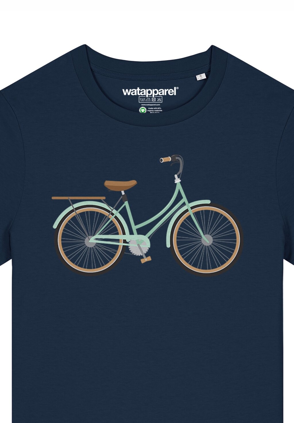 

Футболка с принтом BIKE watapparel, темно-синий