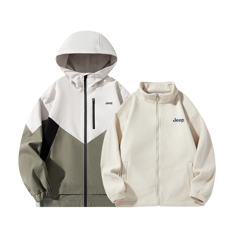 

Ветровка для подростков Jeep, светло-army зеленый (coat+черный liner)