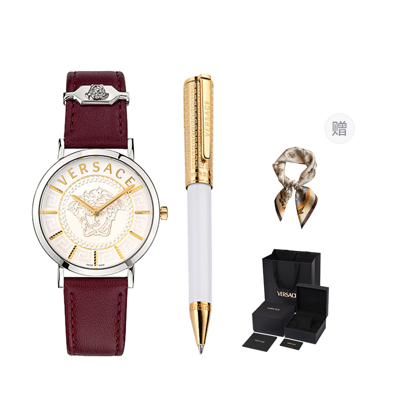 

VERSACE Часы New Lady 35mm, Little Red Watch+Signature Pen