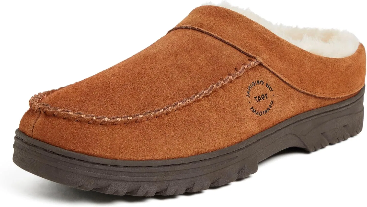 Тапочки из замши Dearfoams, каштан