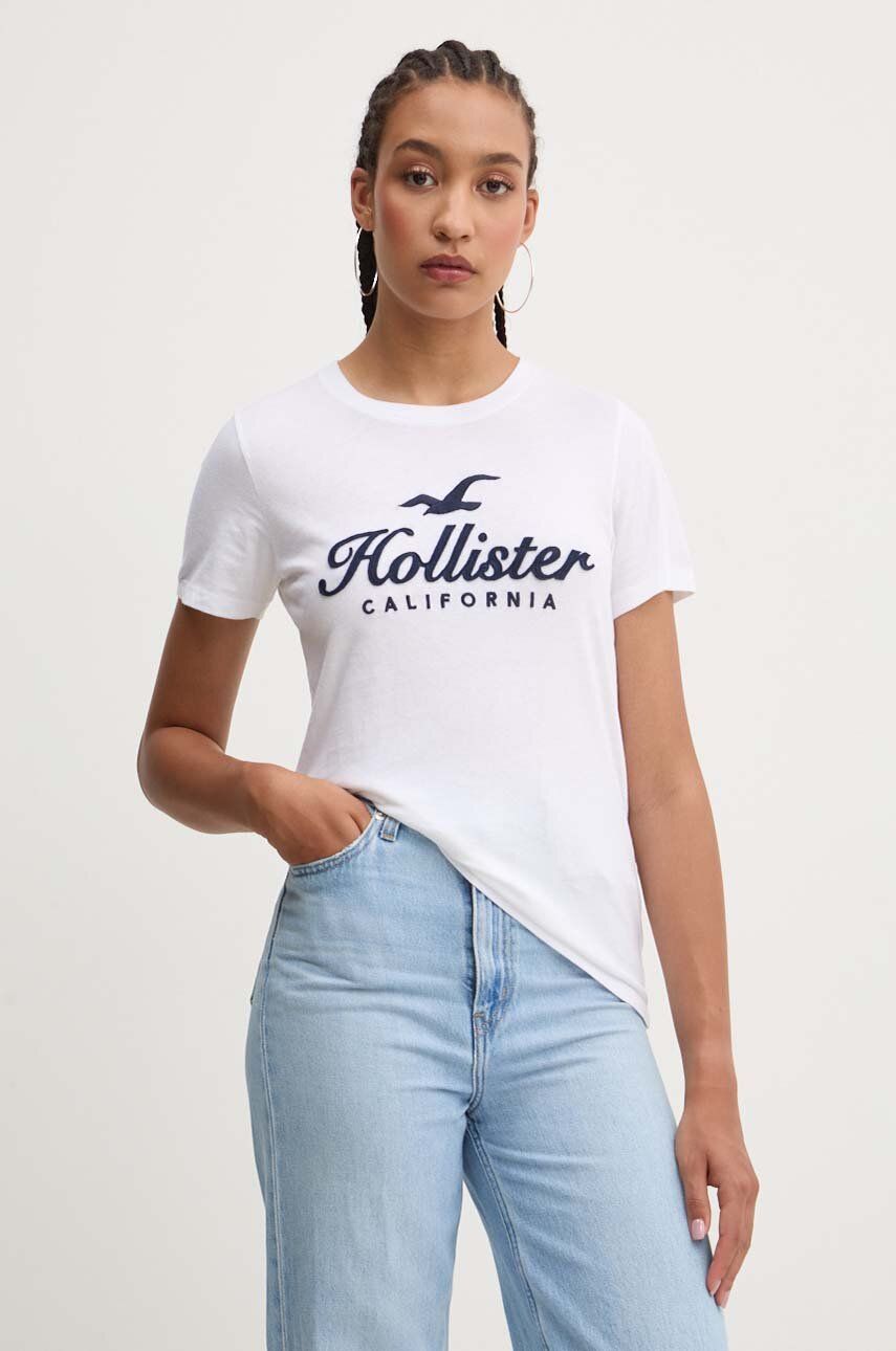 

Хлопковая футболка Hollister Co., белый