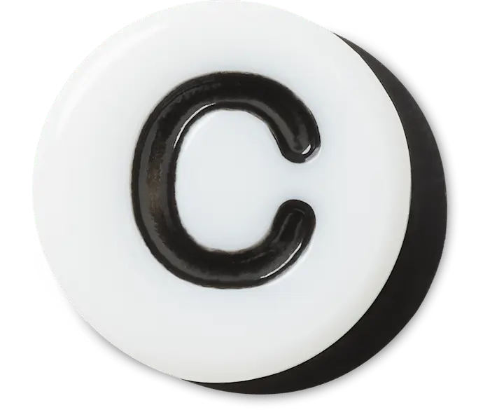 

Джиббитсы Tiny Friendship Letter C Crocs