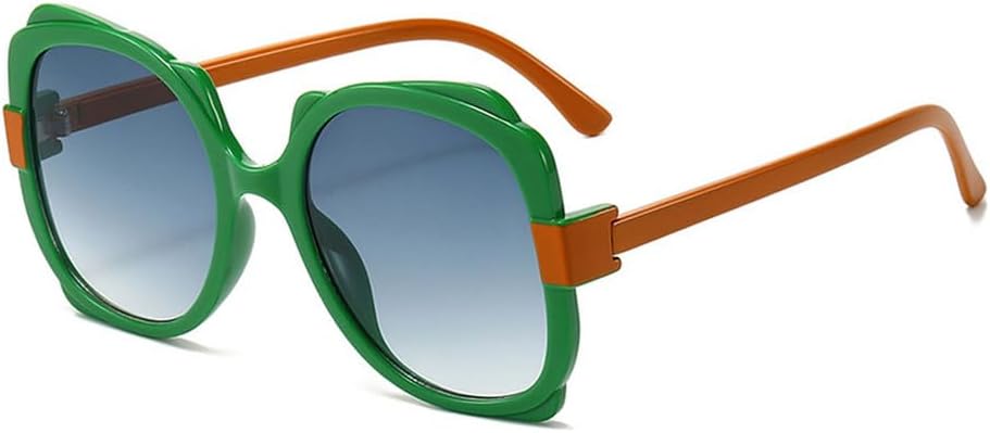 

Модные овальные солнцезащитные очки для мужчин и женщин, винтажные, роскошные, в стиле хип-хоп, трендовые, для активного отдыха и путешествий, солнцезащитные очки UV400 TKKTLLT, Green Blue Gray