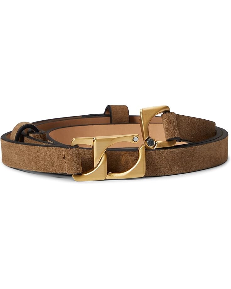 

Ремень rag & bone Olympus Skinny Belt, цвет Cigar Suede