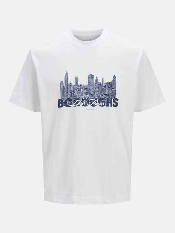 

Футболка свободного кроя Boston 12272981 Jack&Jones, белый