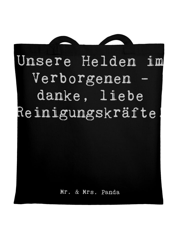 

Сумка для переноски Mr & Mrs Panda Reinigungskraft Helden, черный