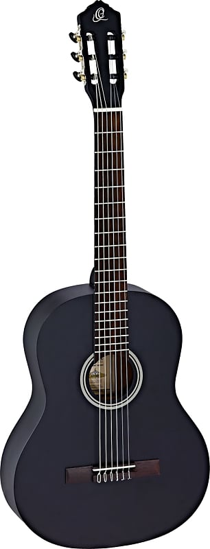 

Акустическая гитара Ortega Guitars RST5MBK Student Series Full Body Size Nylon Classical 6-String Guitar, Spruce Top and Catalpa Body, Black Matte Finish