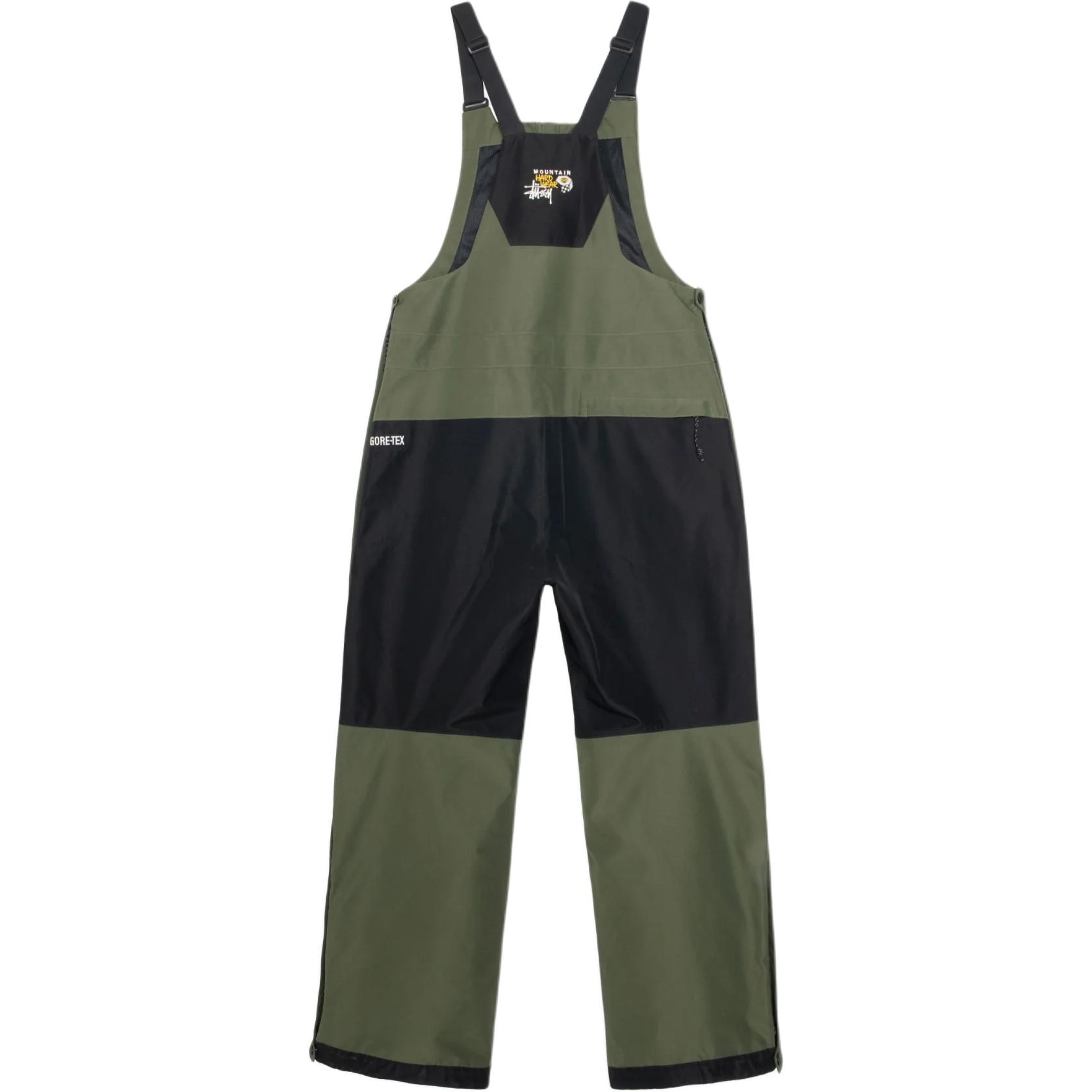 Горнолыжные брюки Mountain Hardwear Exposure Gore Tex Stussy, Темно-зеленый/черный — фото 3