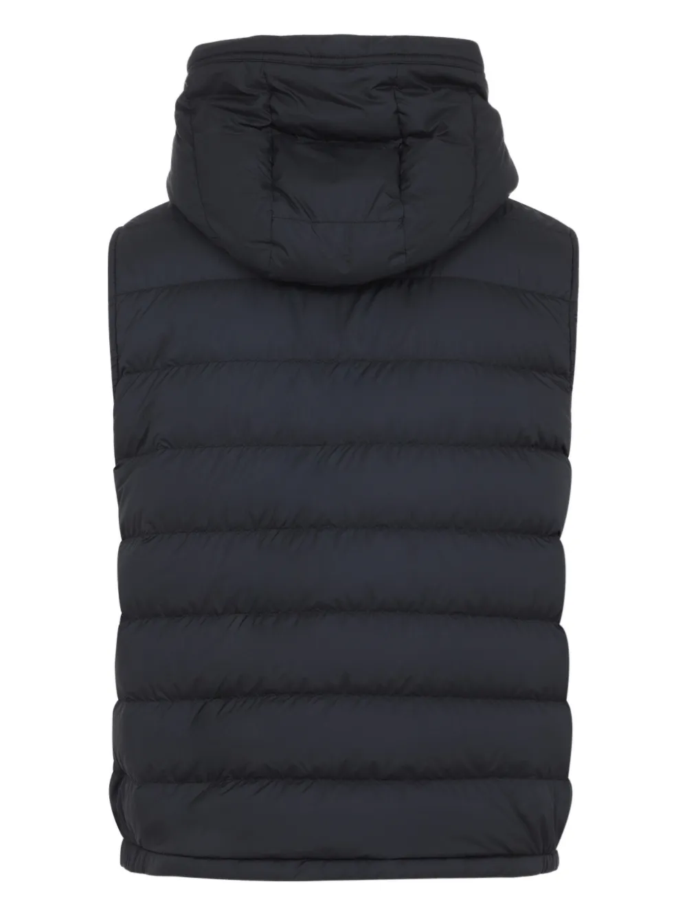 Жилет с нашивкой-логотипом Moncler, черный — фото 2
