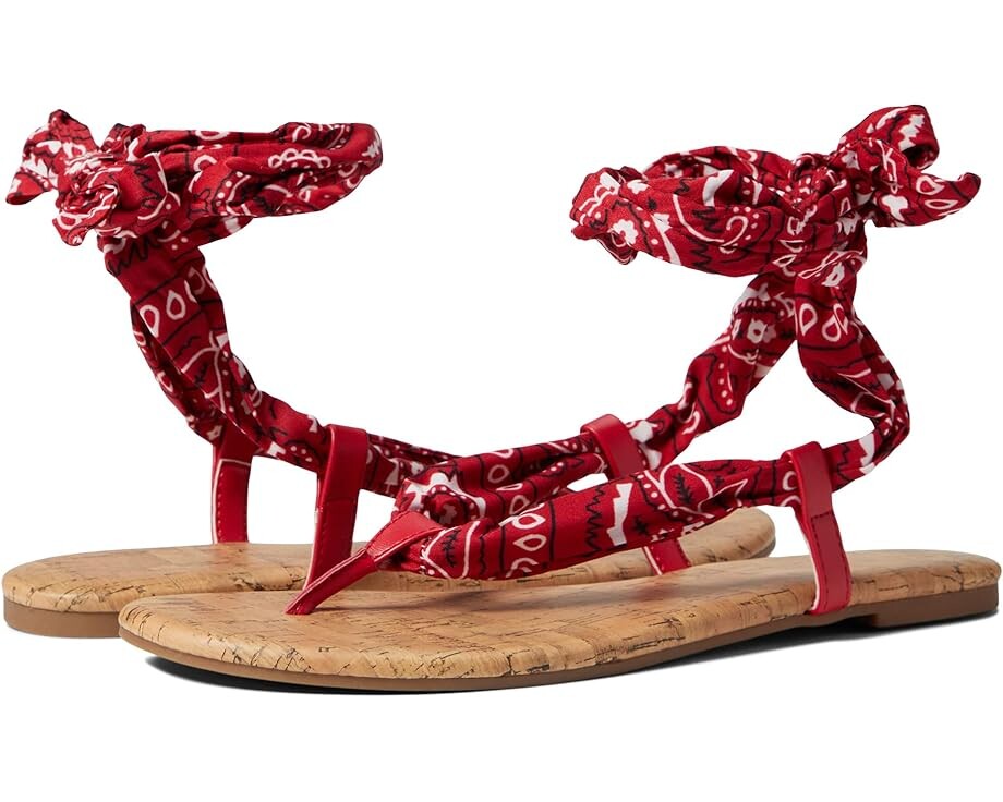 

Сандалии Nine West Trap, цвет Red/White Multi