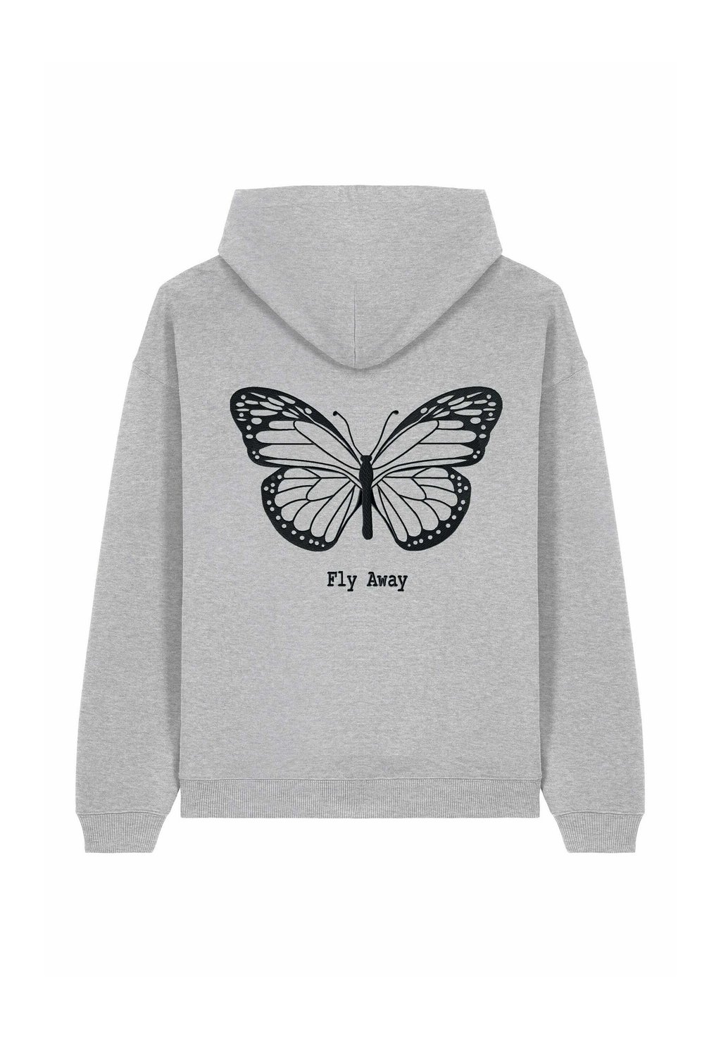 

Толстовка FLY AWAY BACK EMBROIDERY - Hoodie Mira Paris, пятнистый серый