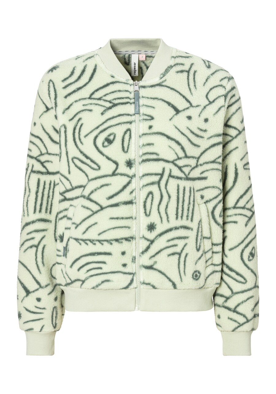 

Толстовка с капюшоном на молнии Ragwear, цвет Pastel green/Dark green