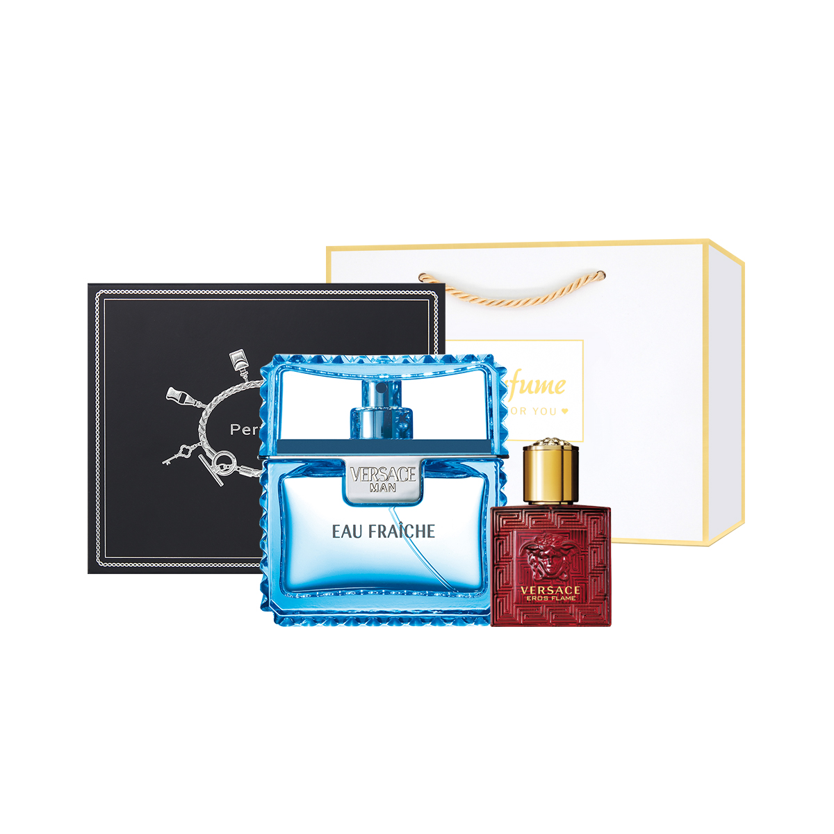 

FANSIZHE Elegant Charm/Light Breeze мужской парфюмерный набор туалетная вода 30ml/50ml/100ml+5ml VERSACE
