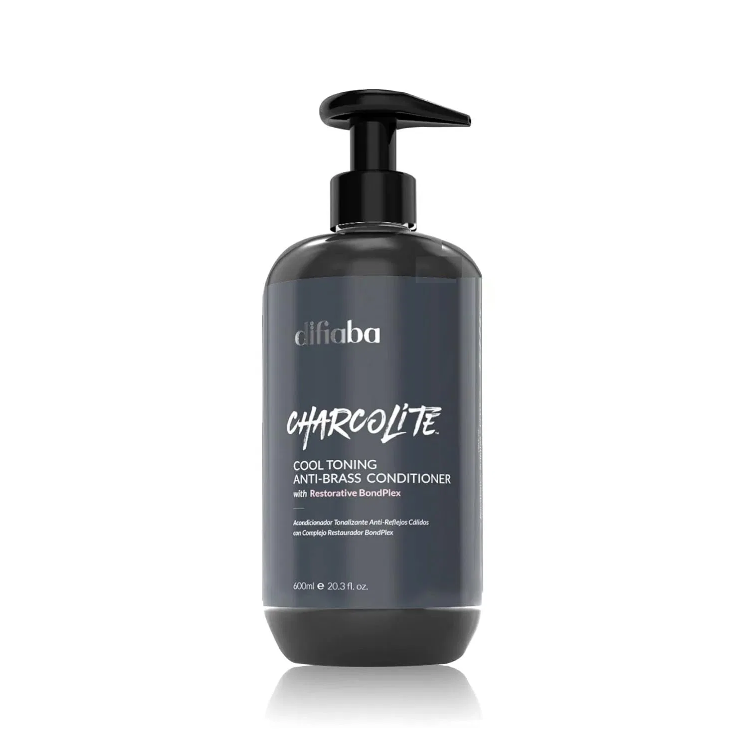 Кондиционер Difiaba Charcolite Cool Toning Anti-Brass с помпой, 600 мл Charcolite