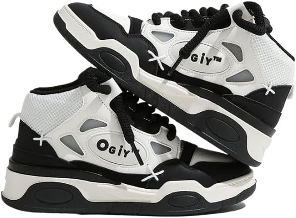 

Мужские высокие кроссовки для ходьбы, бега по дороге, скейтбординга, модные кроссовки Odipon, черный