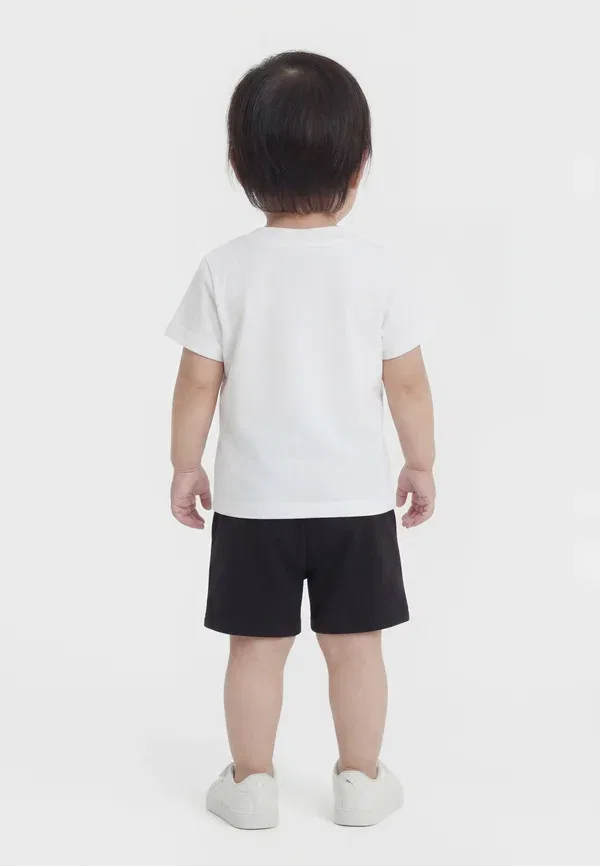 Футбольный комплект Minicats tee set shorts Puma, черный/архивный зеленый — фото 2