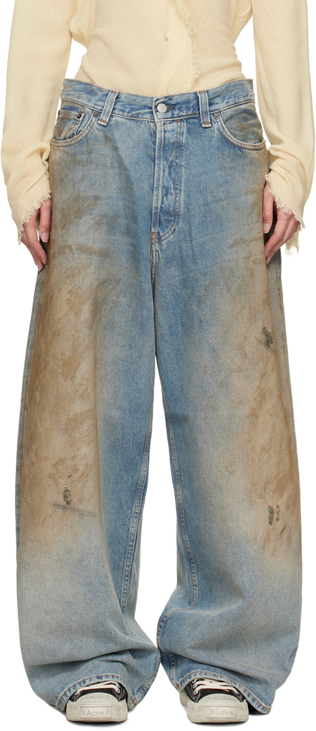 

Синие джинсы 2023F Acne Studios