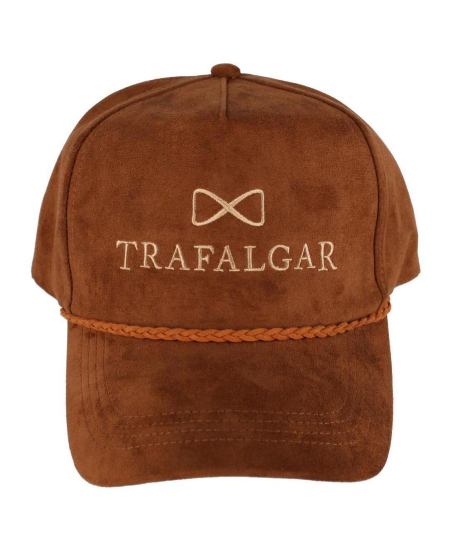 

Мужская кепка Traflagar из искусственной замши с пятью панелями и плетеным шнурком TRAFALGAR, Cognac