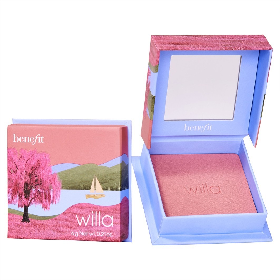 

Румяна bronzer & blush collection willa mini - rouge in zartem rosa Benefit, вес 6 гр.